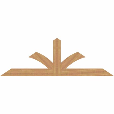 Ekena Millwork Richland Smooth Timber Gable Bracket, Western Red Cedar, 84"W x 28"H x 1 1/2"D x 5 1/2"F, 8/12 Pitch GBW084X28X0206RIC00SWR